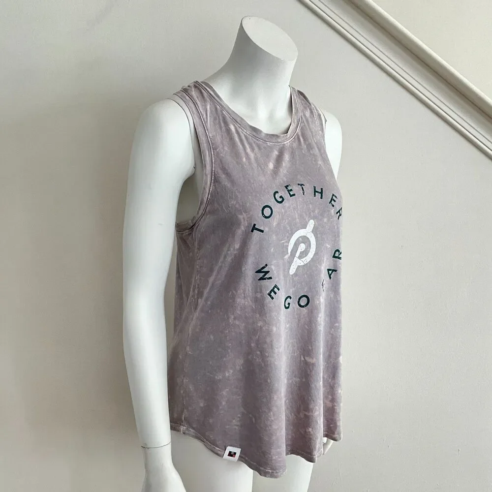 Peloton Flow Racer Tank Washed Silver Racerback M - Picture 10 of 10